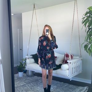 Long sleeve floral dress